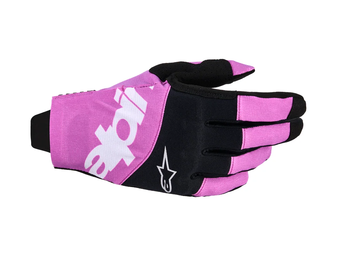 Luva Alpinestars Techstar 26 Preto/Cinza/Roxo - Spinelli Motos